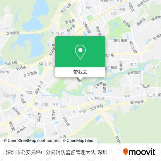 深圳市公安局坪山分局消防监督管理大队地图