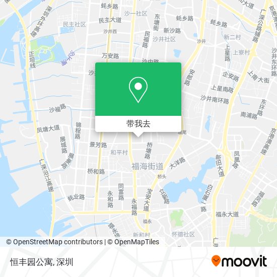 恒丰园公寓地图
