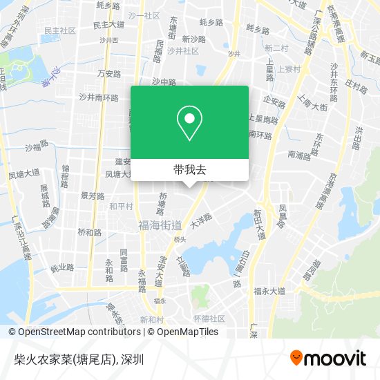 柴火农家菜(塘尾店)地图