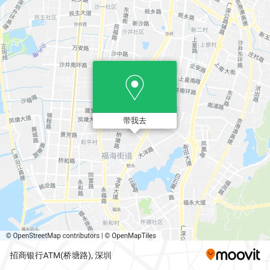 招商银行ATM(桥塘路)地图