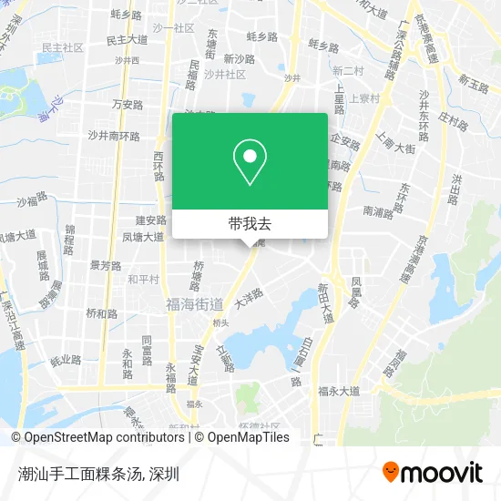 潮汕手工面粿条汤地图