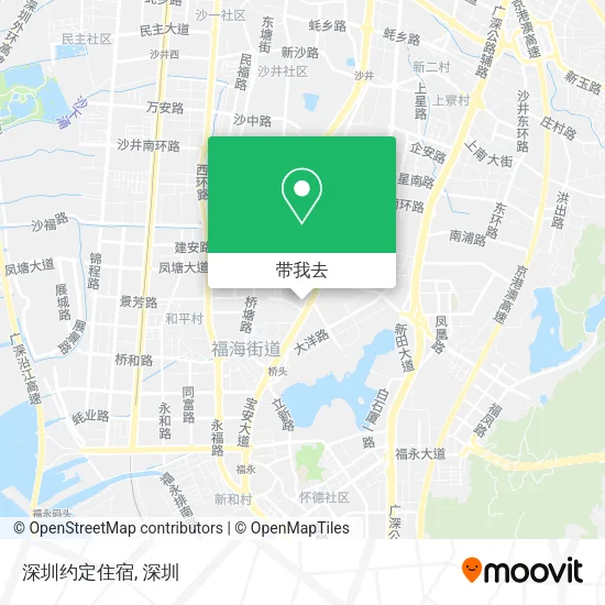 深圳约定住宿地图