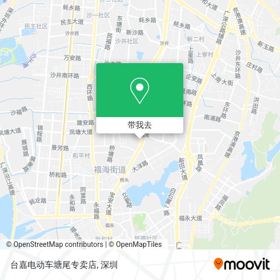 台嘉电动车塘尾专卖店地图