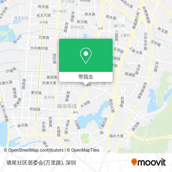 塘尾社区居委会(万里路)地图