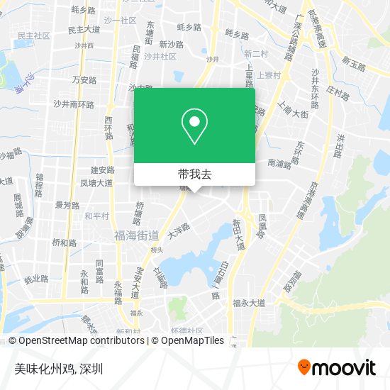 美味化州鸡地图