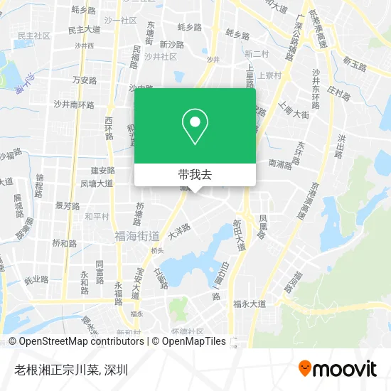 老根湘正宗川菜地图