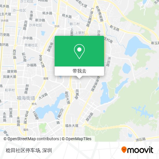 稔田社区停车场地图