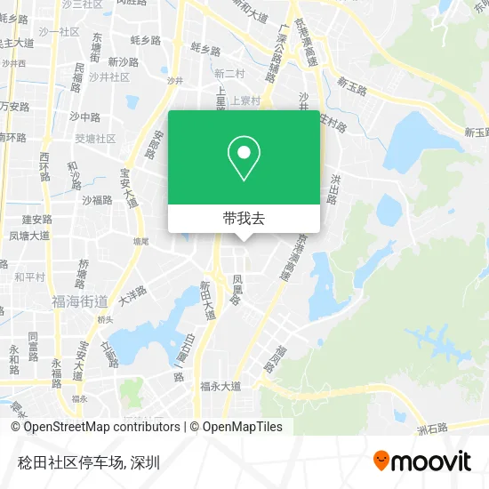 稔田社区停车场地图