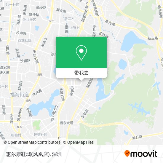 惠尔康鞋城(凤凰店)地图