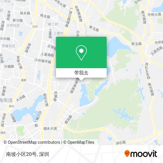 南坡小区20号地图