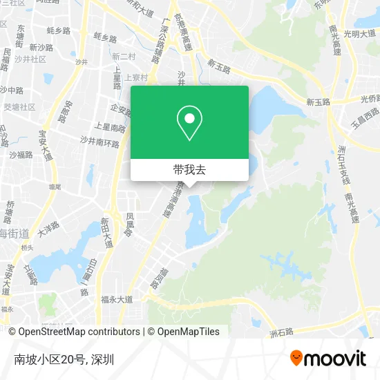 南坡小区20号地图