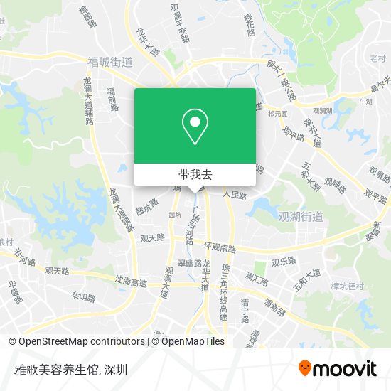 雅歌美容养生馆地图