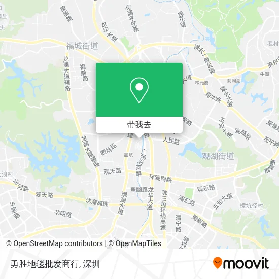 勇胜地毯批发商行地图