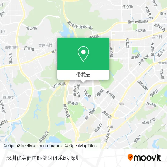 深圳优美健国际健身俱乐部地图