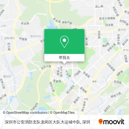 深圳市公安消防支队龙岗区大队大运城中队地图