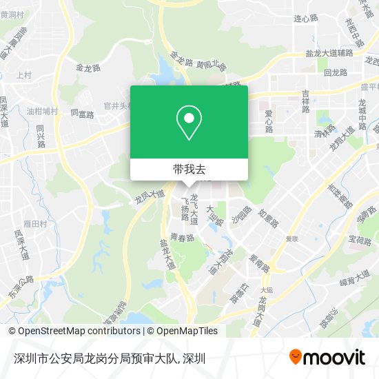 深圳市公安局龙岗分局预审大队地图