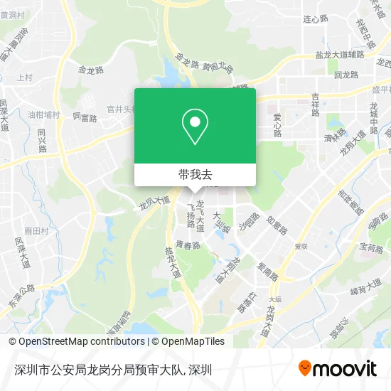 深圳市公安局龙岗分局预审大队地图