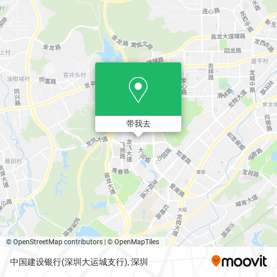 中国建设银行(深圳大运城支行)地图