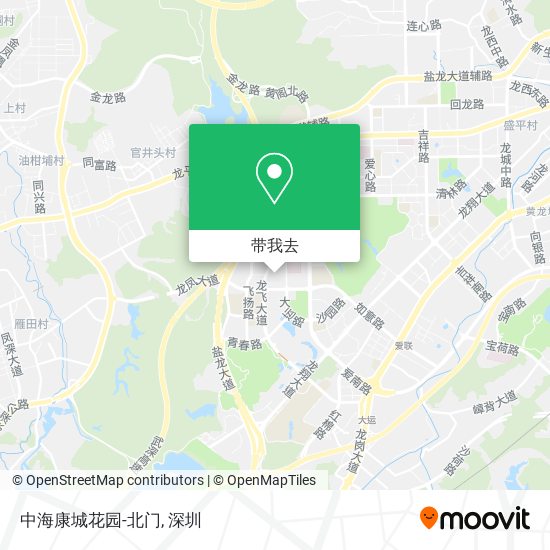 中海康城花园-北门地图