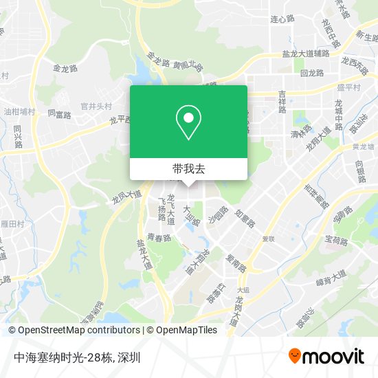 中海塞纳时光-28栋地图