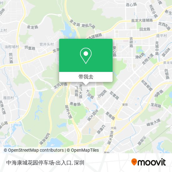 中海康城花园停车场-出入口地图