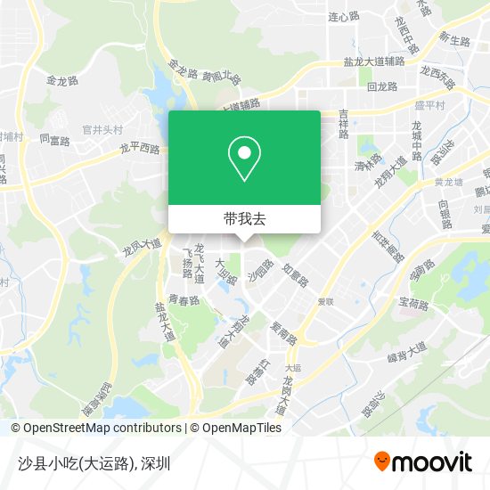 沙县小吃(大运路)地图