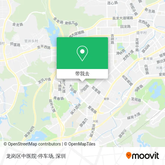 龙岗区中医院-停车场地图