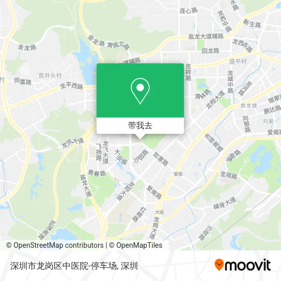 深圳市龙岗区中医院-停车场地图