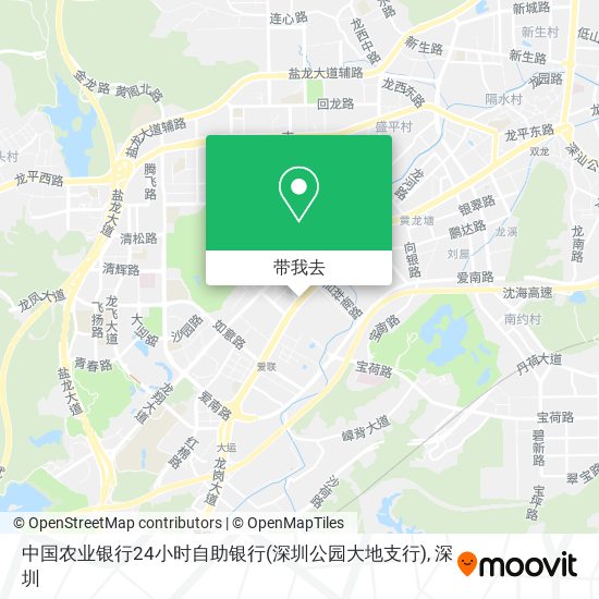 中国农业银行24小时自助银行(深圳公园大地支行)地图