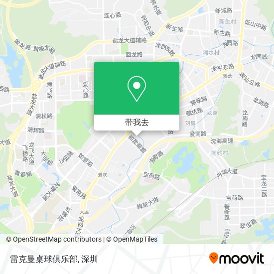 雷克曼桌球俱乐部地图