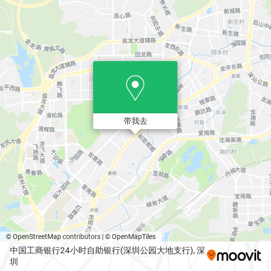 中国工商银行24小时自助银行(深圳公园大地支行)地图