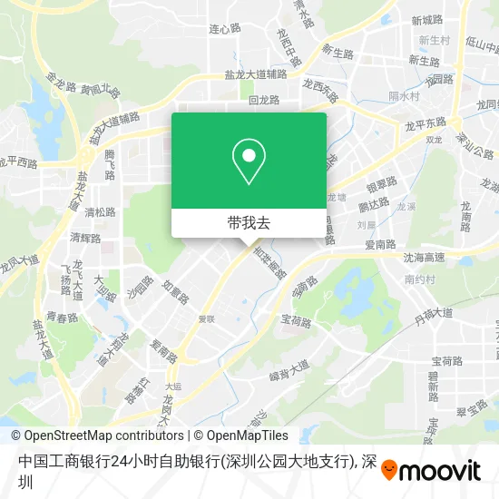 中国工商银行24小时自助银行(深圳公园大地支行)地图