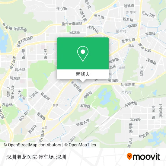 深圳港龙医院-停车场地图