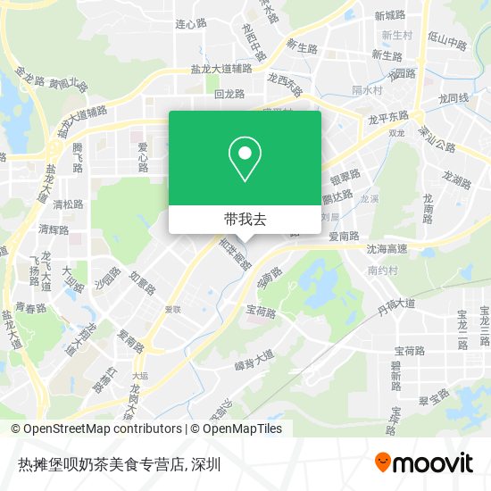热摊堡呗奶茶美食专营店地图