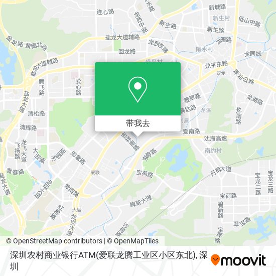 深圳农村商业银行ATM(爱联龙腾工业区小区东北)地图