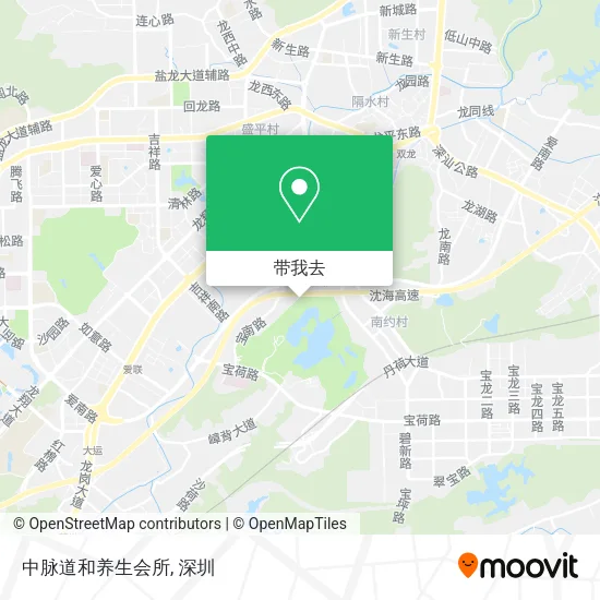 中脉道和养生会所地图