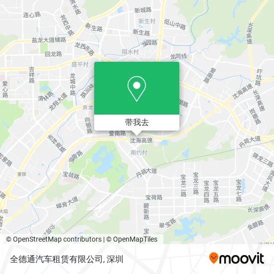 全德通汽车租赁有限公司地图