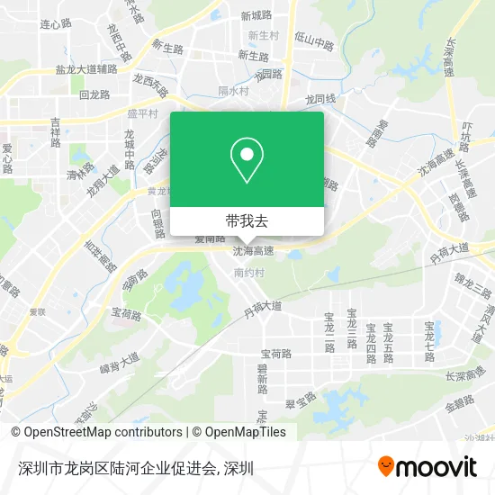 深圳市龙岗区陆河企业促进会地图