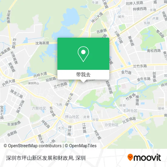 深圳市坪山新区发展和财政局地图