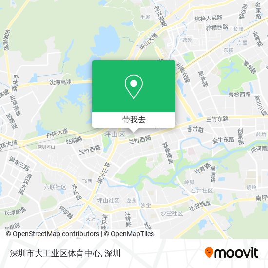 深圳市大工业区体育中心地图