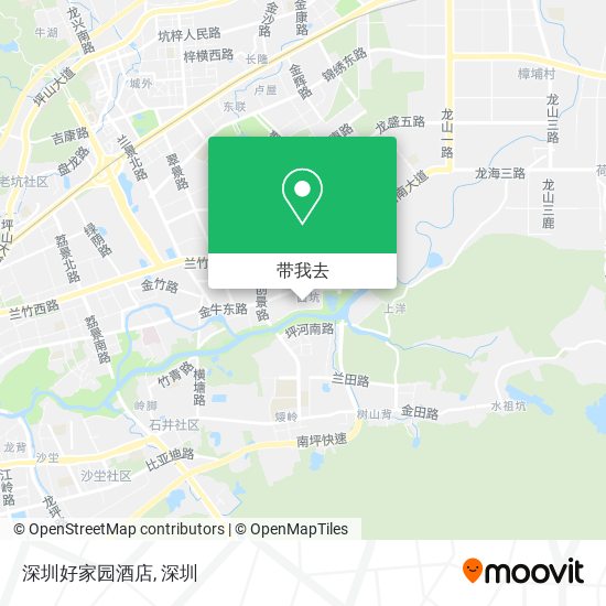 深圳好家园酒店地图