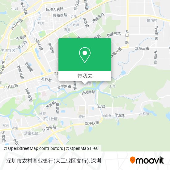 深圳市农村商业银行(大工业区支行)地图