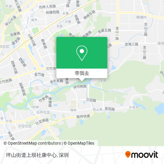 坪山街道上坝社康中心地图