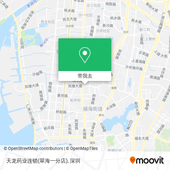 天龙药业连锁(翠海一分店)地图