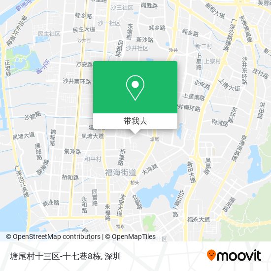塘尾村十三区-十七巷8栋地图