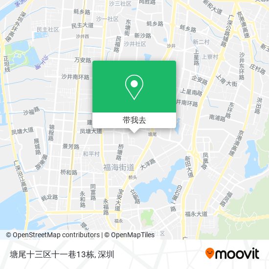 塘尾十三区十一巷13栋地图