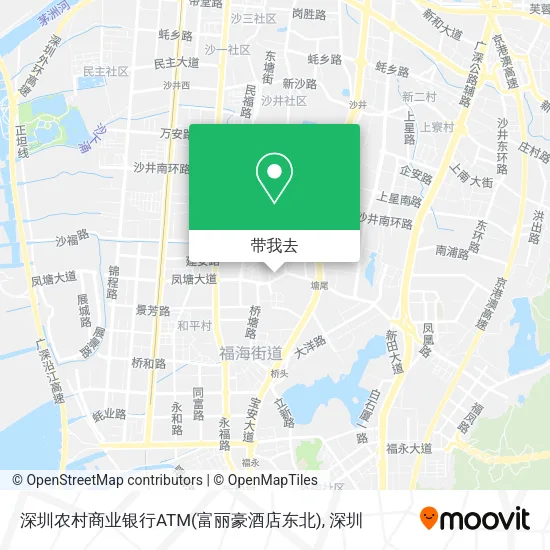 深圳农村商业银行ATM(富丽豪酒店东北)地图
