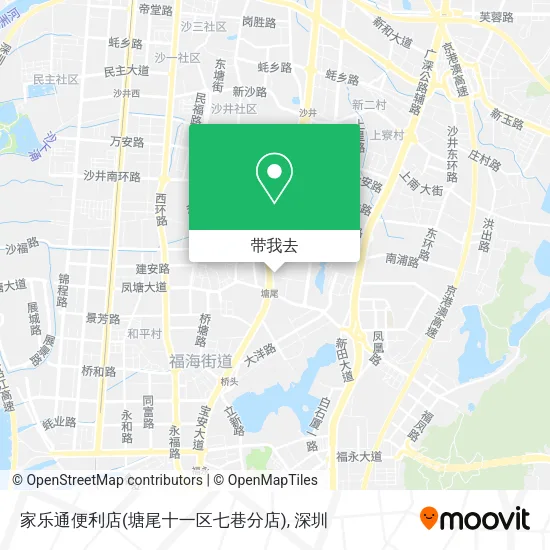 家乐通便利店(塘尾十一区七巷分店)地图