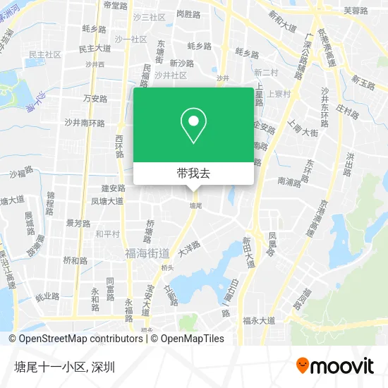 塘尾十一小区地图