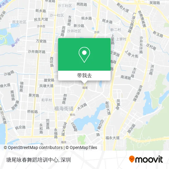 塘尾咏春舞蹈培训中心地图